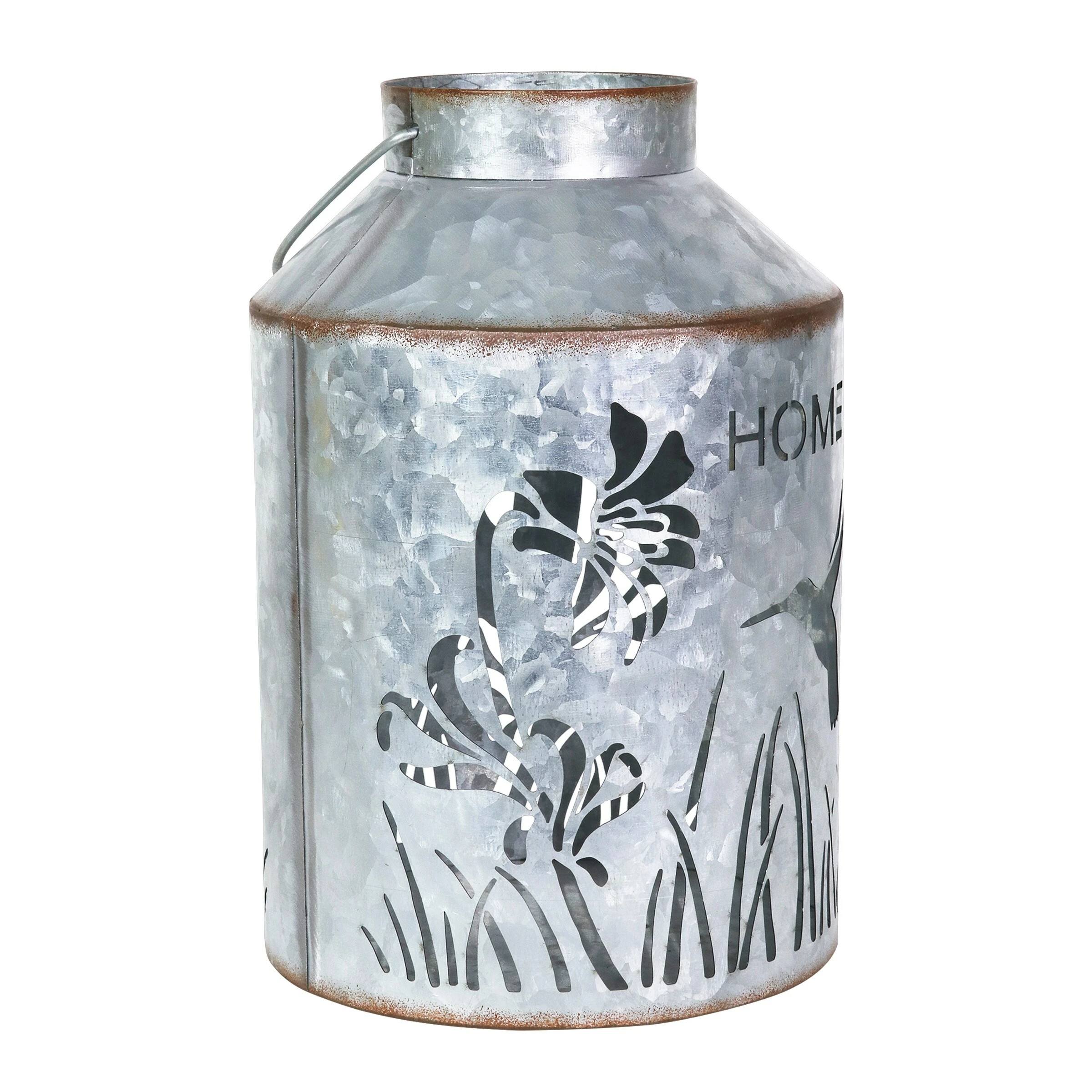 Deals π Promo π Exhart Solar Stamped Metal Hummingbird And Flower Design Lantern Reads Home, 11.5 Inch π― β - Image 8