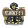 Best reviews of 🧨 Best deal 👏 Exhart Solar Three 🦮 🦮 Dogs Welcome Sign Garden Statuary, 8.5 Inches Tall ⭐ 💯