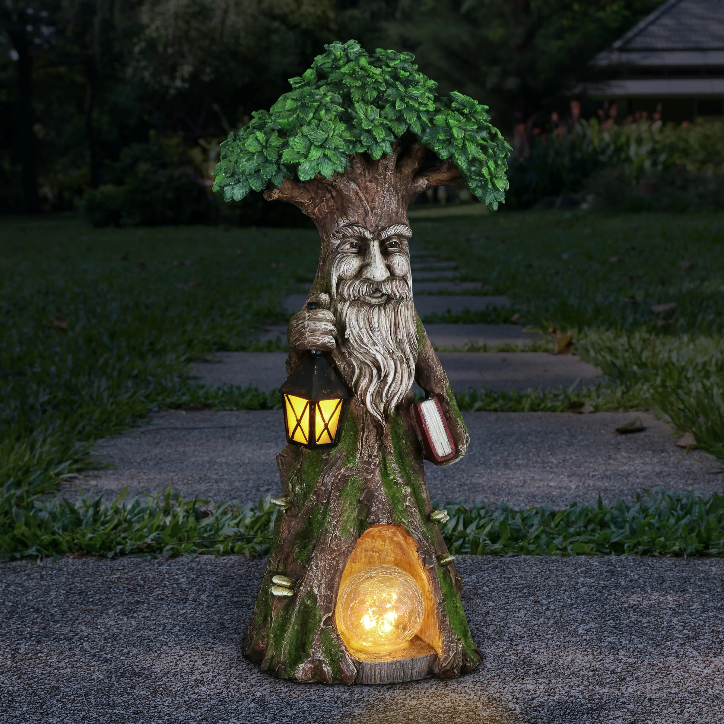 Deals β Deals π₯° Exhart Solar Tree Scholar Carrying Book With Firefly LED Crackle Ball, 16 Inch π π - Image 2