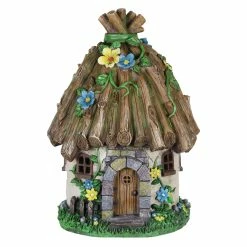 Cheapest π New β¨ Exhart Solar Twig Roof Fairy House Garden Statue, 14 Inch π π―