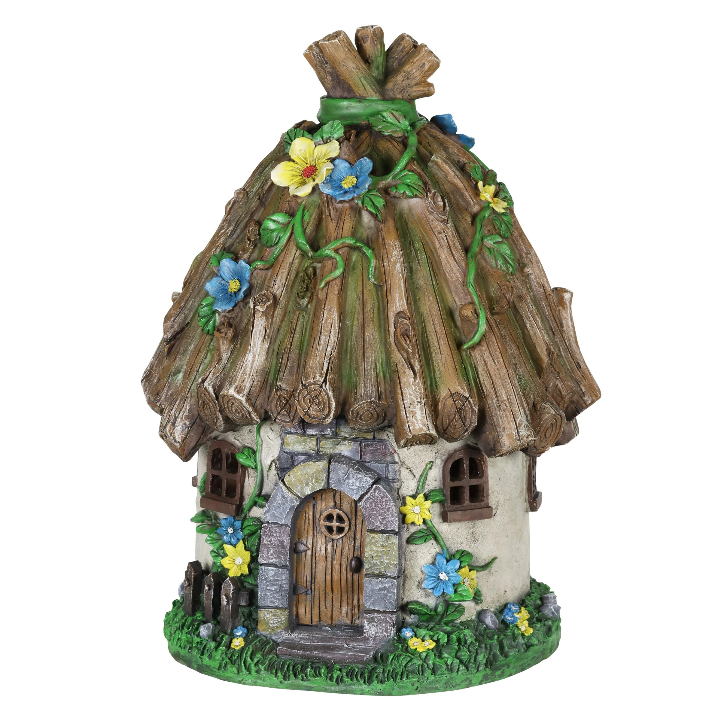 Cheapest π New β¨ Exhart Solar Twig Roof Fairy House Garden Statue, 14 Inch π π― - Image 7