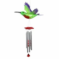 New 💯 Best deal 😍 Exhart Solar WindyWings Bird Wind Chime, 10 By 9 Inches 🔥 🤩