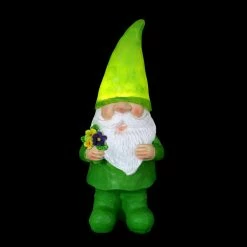 New ✔️ New 👍 Exhart Solar Green Gilbert Woodland Garden Gnome Statue With Mushroom, 11 Inch 🛒 😀 -Exhart Shop Exhart Solar Woodland Gnome with a Mushroom Garden Statue2C 11 Inch 12