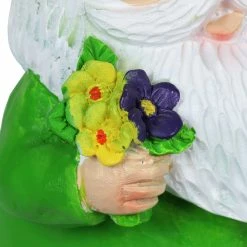 New ✔️ New 👍 Exhart Solar Green Gilbert Woodland Garden Gnome Statue With Mushroom, 11 Inch 🛒 😀 -Exhart Shop Exhart Solar Woodland Gnome with a Mushroom Garden Statue2C 11 Inch 3