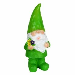 New ✔️ New 👍 Exhart Solar Green Gilbert Woodland Garden Gnome Statue With Mushroom, 11 Inch 🛒 😀 -Exhart Shop Exhart Solar Woodland Gnome with a Mushroom Garden Statue2C 11 Inch 5