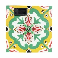 Best reviews of ⌛ Best Pirce 💯 Exhart Solar Yellow And Green Mediterranean Stepping Stone, 10.5 Inch 👍 👍