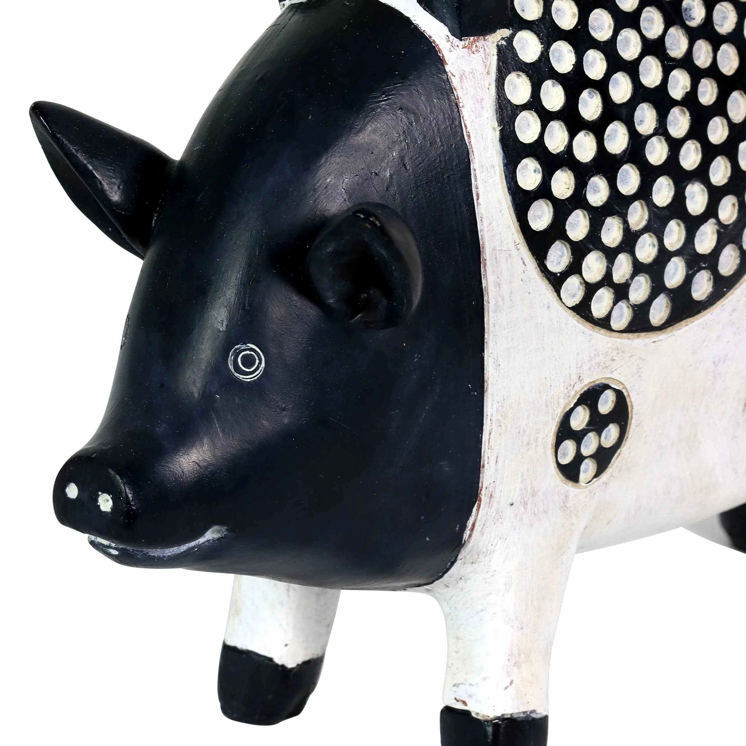 Cheap π Wholesale π Exhart Stacked Black And White Pigs Statuary, 9 By 13 Inches π― β - Image 5