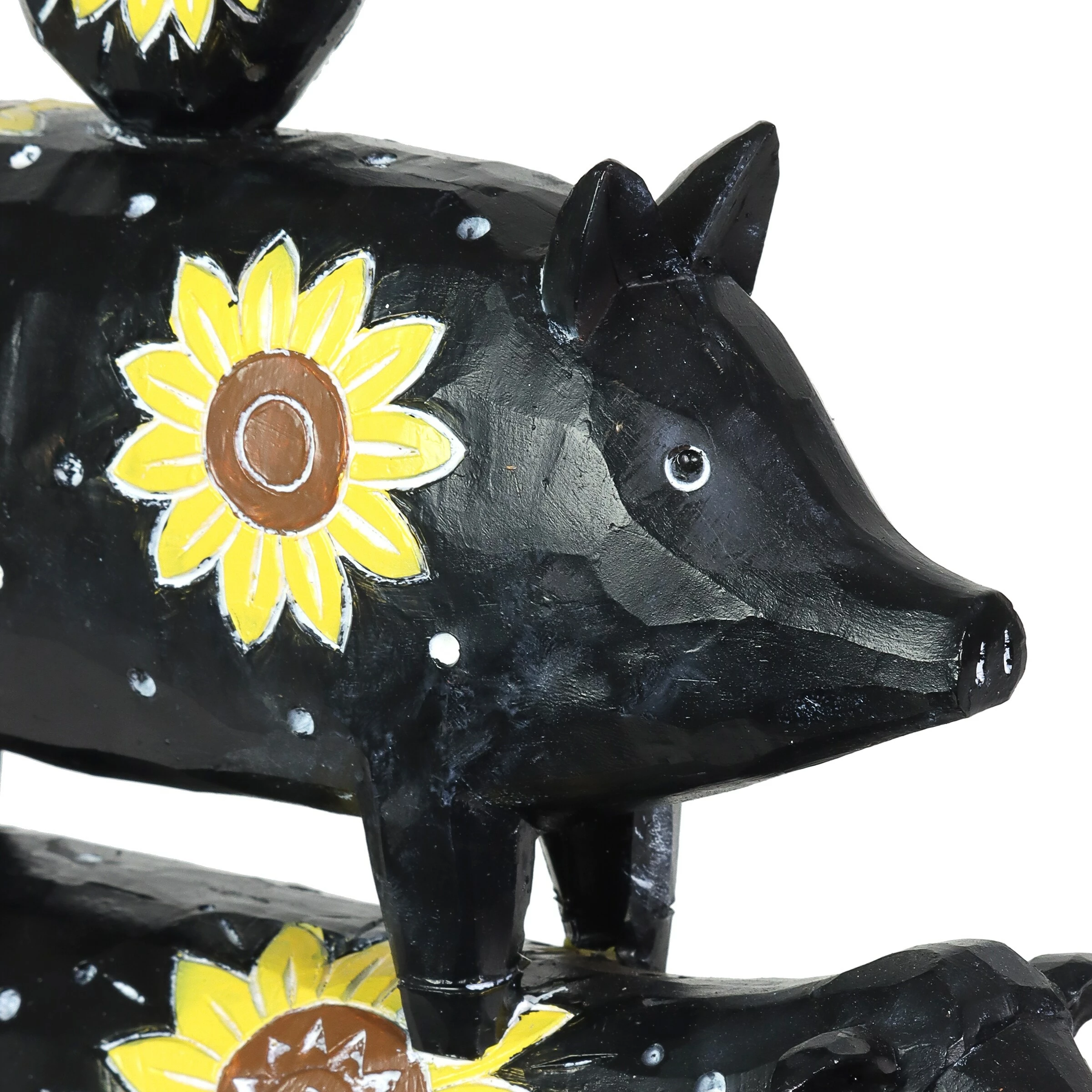 Promo π― Outlet π₯ Exhart Stacked Sunflower Farm Animal Statuary, 12.5 By 17 Inches π π₯ - Image 5