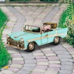 Hot Sale π₯° Outlet π Exhart Vintage Convertible Car LED Statue With A Battery Powered Timer, 10.5 By 4.5 X 4 Inches π π₯°