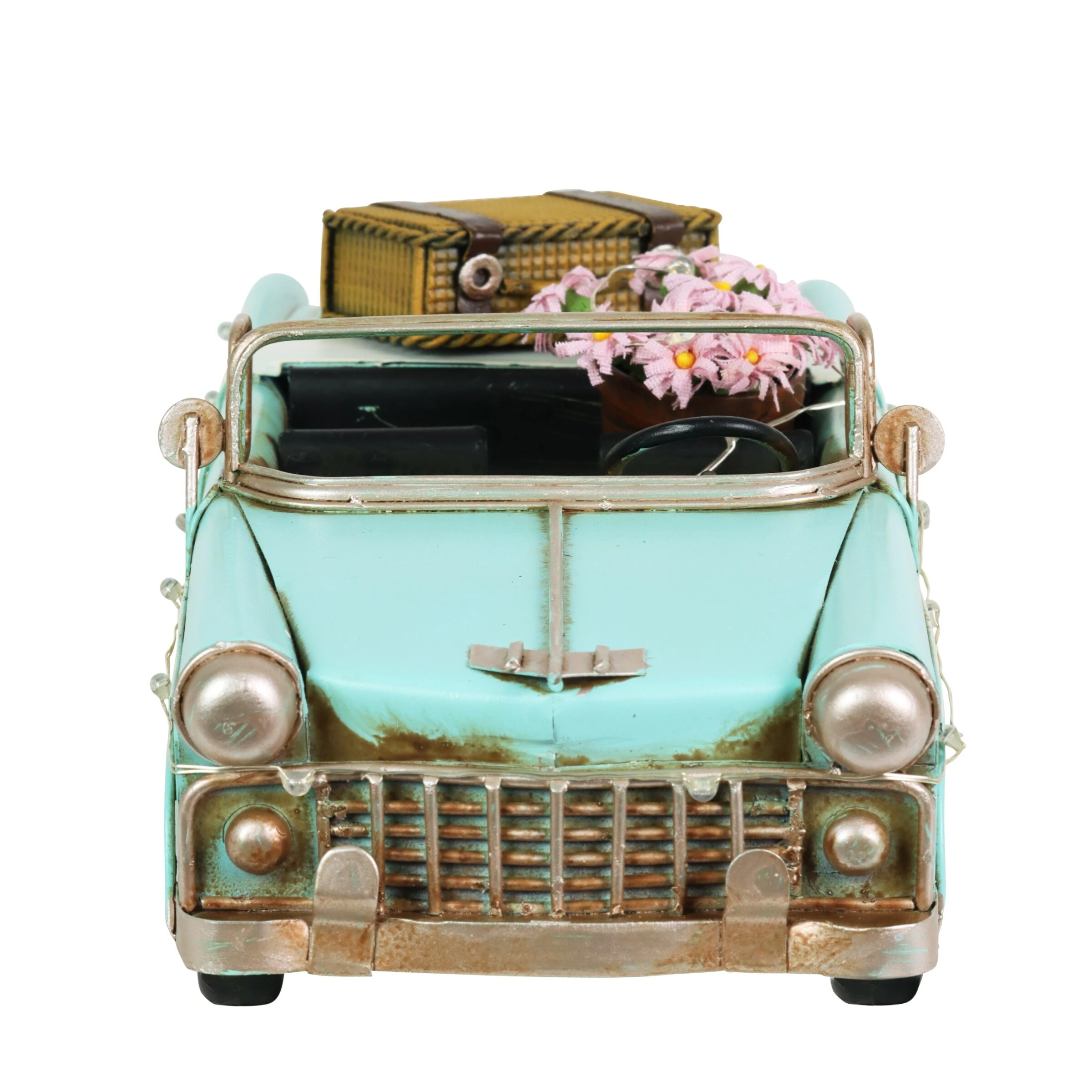 Hot Sale π₯° Outlet π Exhart Vintage Convertible Car LED Statue With A Battery Powered Timer, 10.5 By 4.5 X 4 Inches π π₯° - Image 4