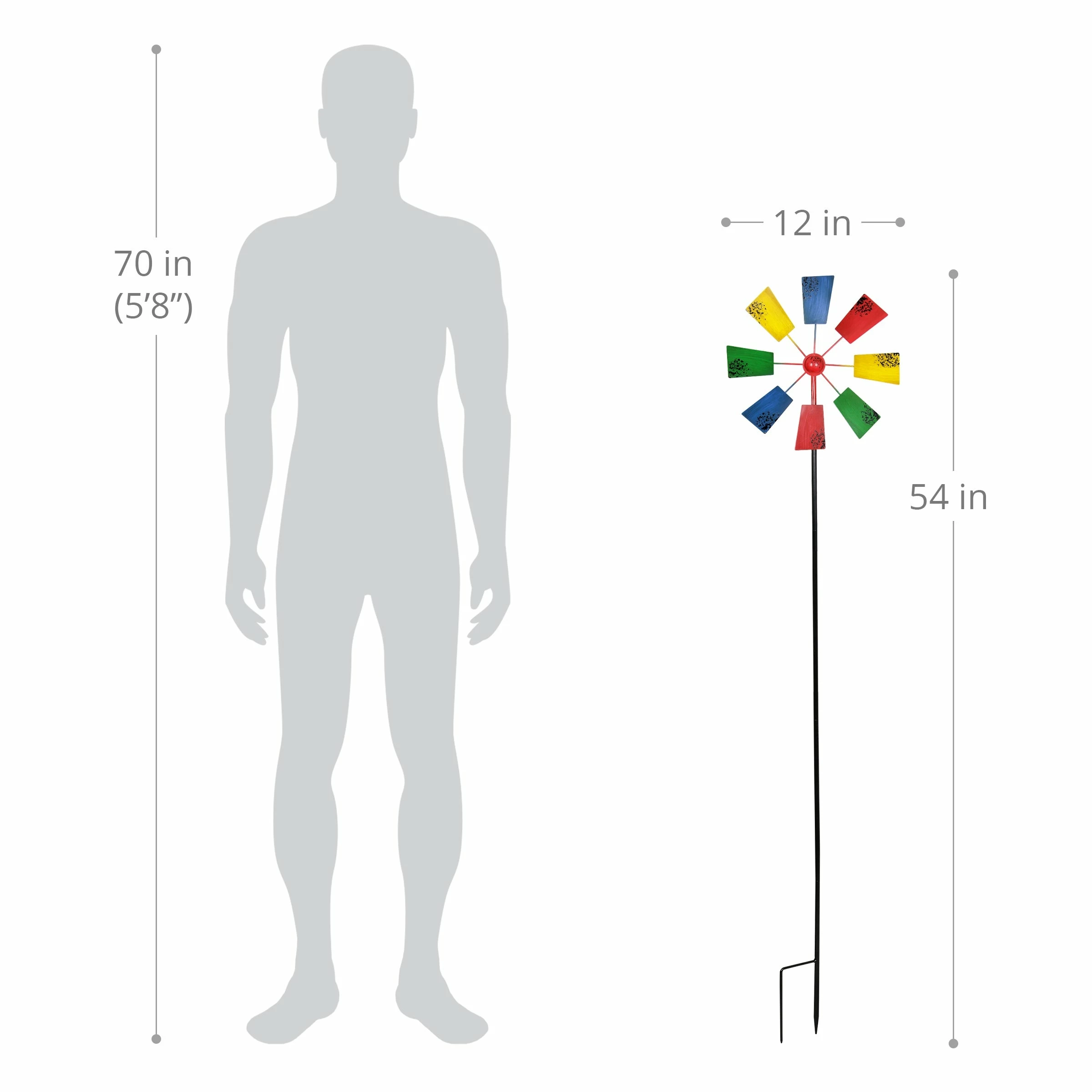 Flash Sale βοΈ New βοΈ Exhart Vintage Windmill Spinner Garden Stake With Colorful Square Sails π βοΈ 6 Flash Sale βοΈ New βοΈ Exhart Vintage Windmill Spinner Garden Stake With Colorful Square Sails π βοΈ - Image 4