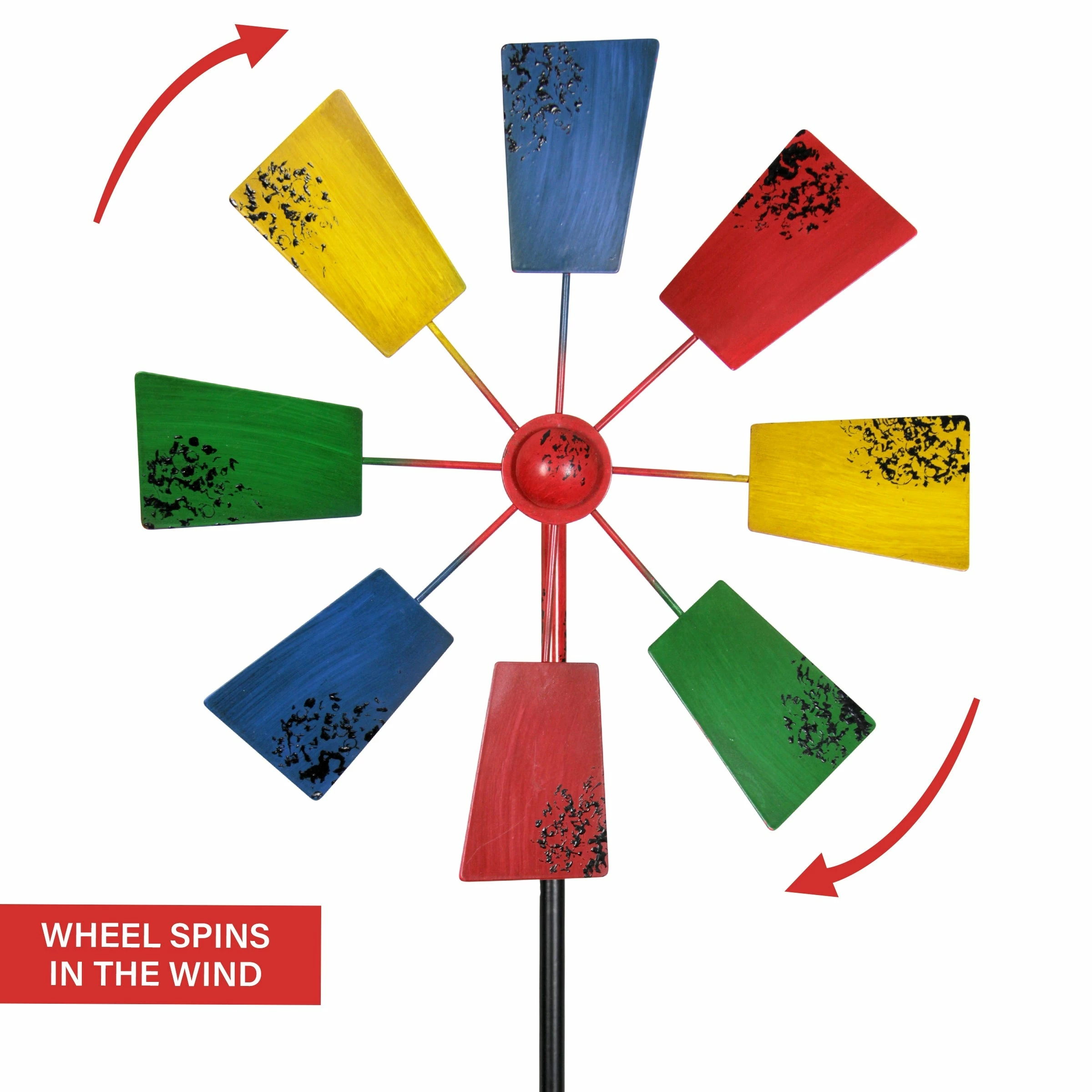 Flash Sale βοΈ New βοΈ Exhart Vintage Windmill Spinner Garden Stake With Colorful Square Sails π βοΈ 8 Flash Sale βοΈ New βοΈ Exhart Vintage Windmill Spinner Garden Stake With Colorful Square Sails π βοΈ - Image 6