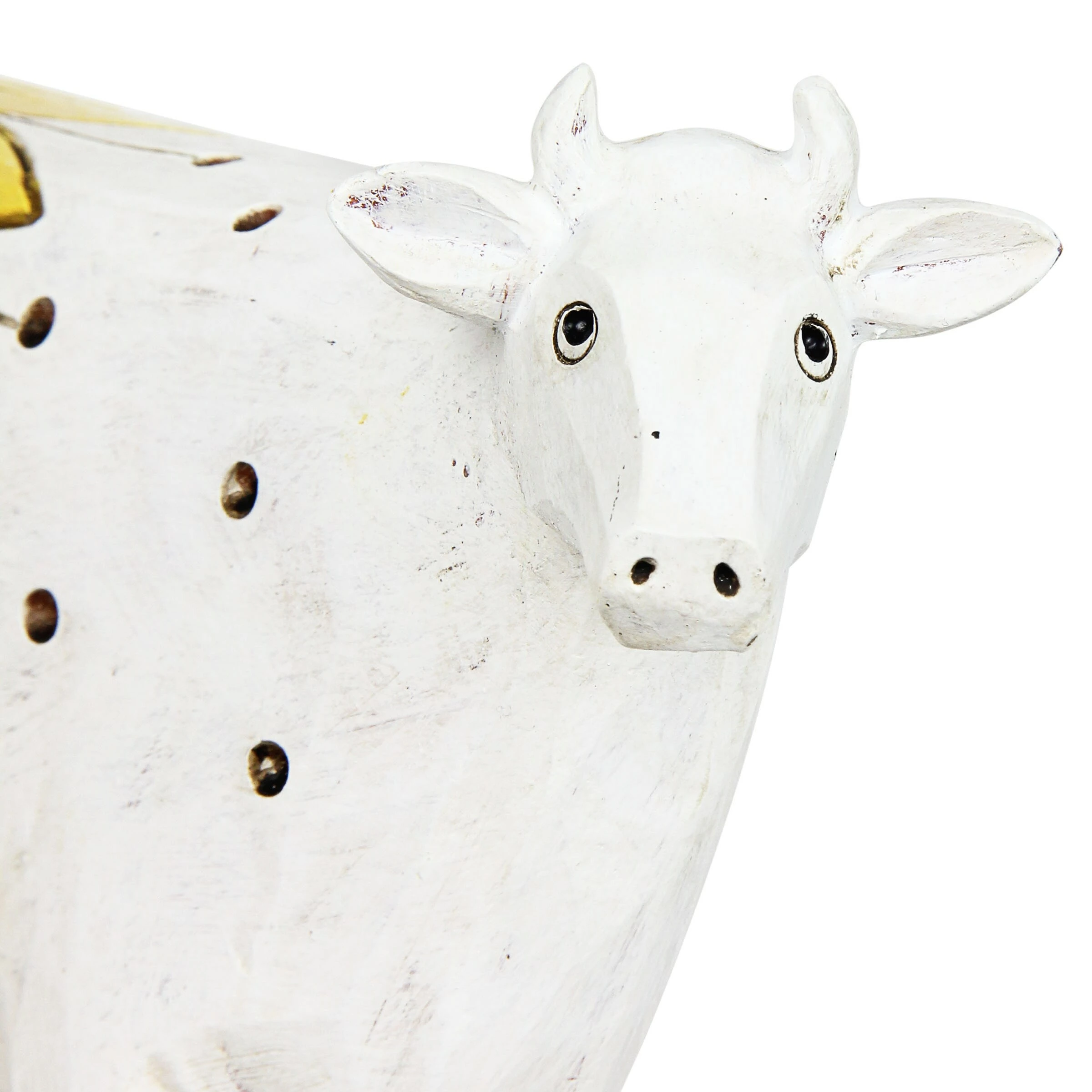 Wholesale β Best Pirce β Exhart White Cow With Sunflower Statue, 12.5 By 7 Inch π₯ π― - Image 4