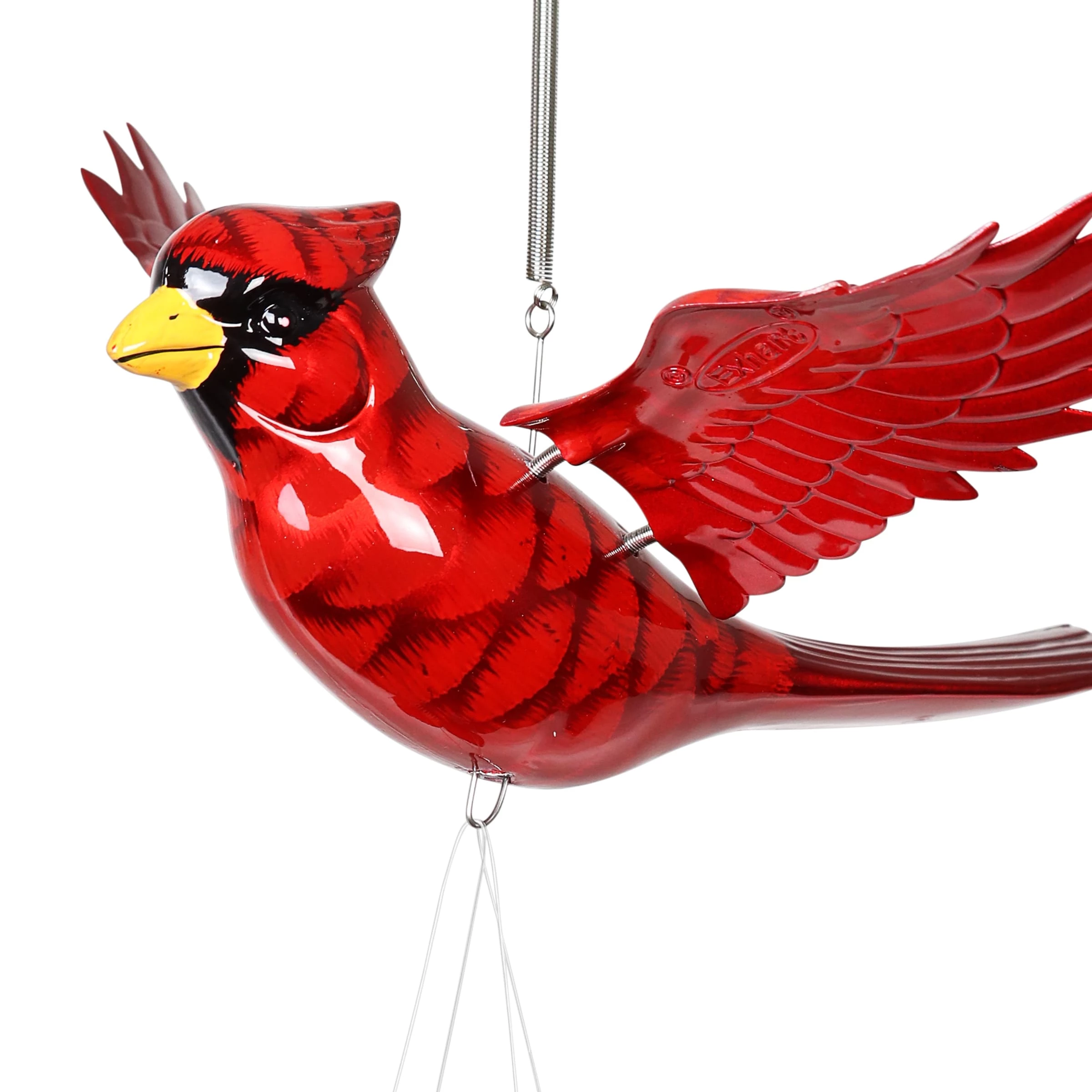 Best Pirce β€οΈ Hot Sale π Exhart Red Cardinal Fluttering Wings Wind Chime - 12.5" X 10.0" X 24.0" βοΈ β - Image 4