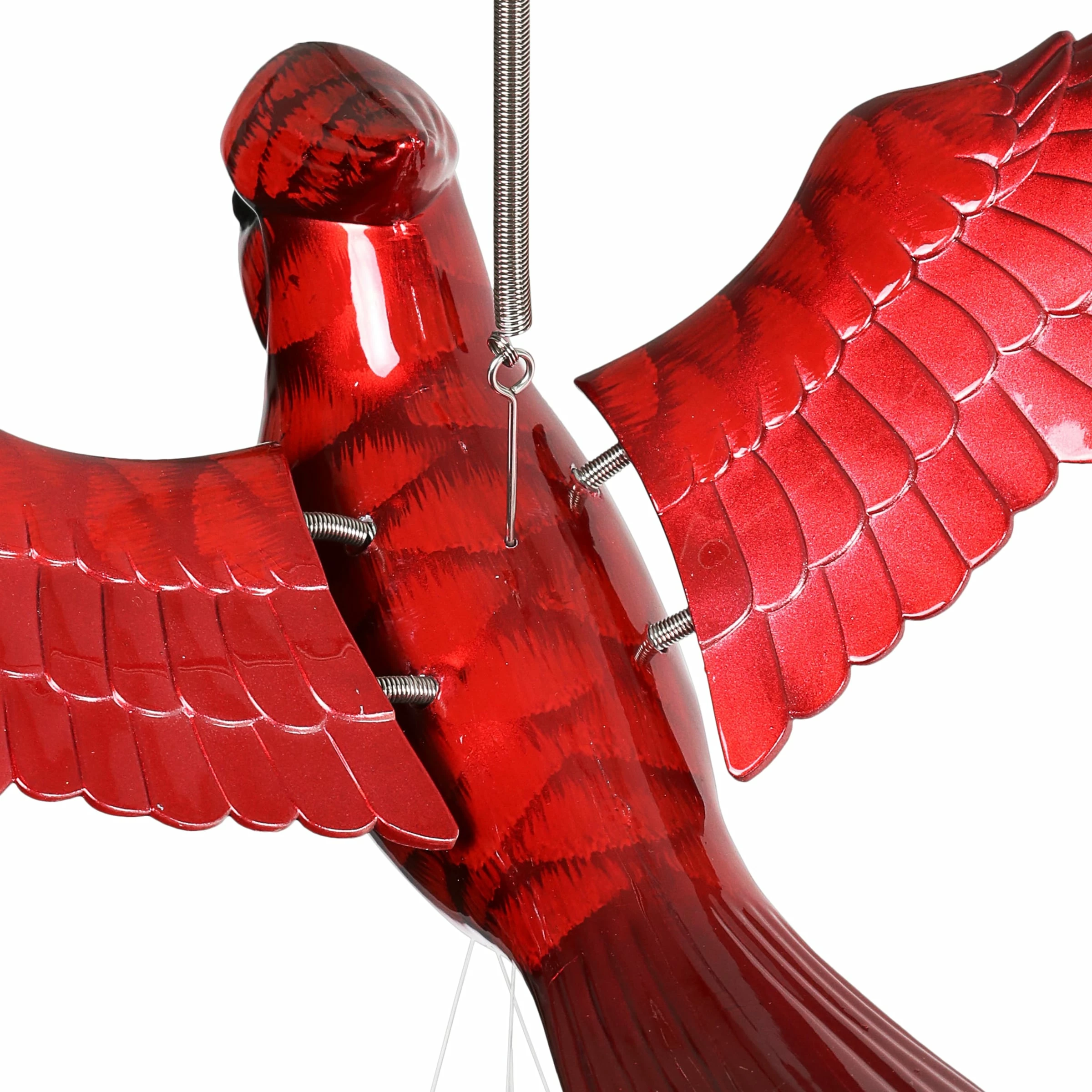 Best Pirce β€οΈ Hot Sale π Exhart Red Cardinal Fluttering Wings Wind Chime - 12.5" X 10.0" X 24.0" βοΈ β - Image 5