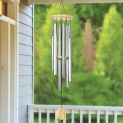 Deals 👏 Best reviews of 🎉 Exhart, Hand Tuned Metal Chime With Natural Wood Top And Charm, 41 Inch 🥰 🧨