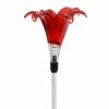 Flash Sale 🌟 Hot Sale 👏 Exhart Solar Red Lily Stake - 4.0" X 5.0" X 35.0" 🛒 😍