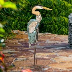 Buy 🎉 Buy 🎁 Exhart Wood And Metal Heron - 13.0" X 6.0" X 28.5" ⌛ 😉